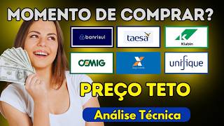 BRSR6 | TAEE3 | KLBN4 | CMIG4 | CXSE3 | FIQE3 | PREÇO TETO | MOMENTO DE COMPRAR?