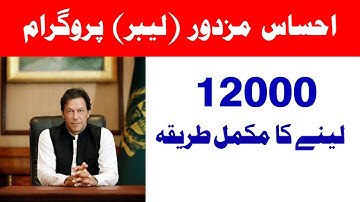 Imran Khan Ehsaas Labour Program Apply Online | 12000 Step by Step in Urdu