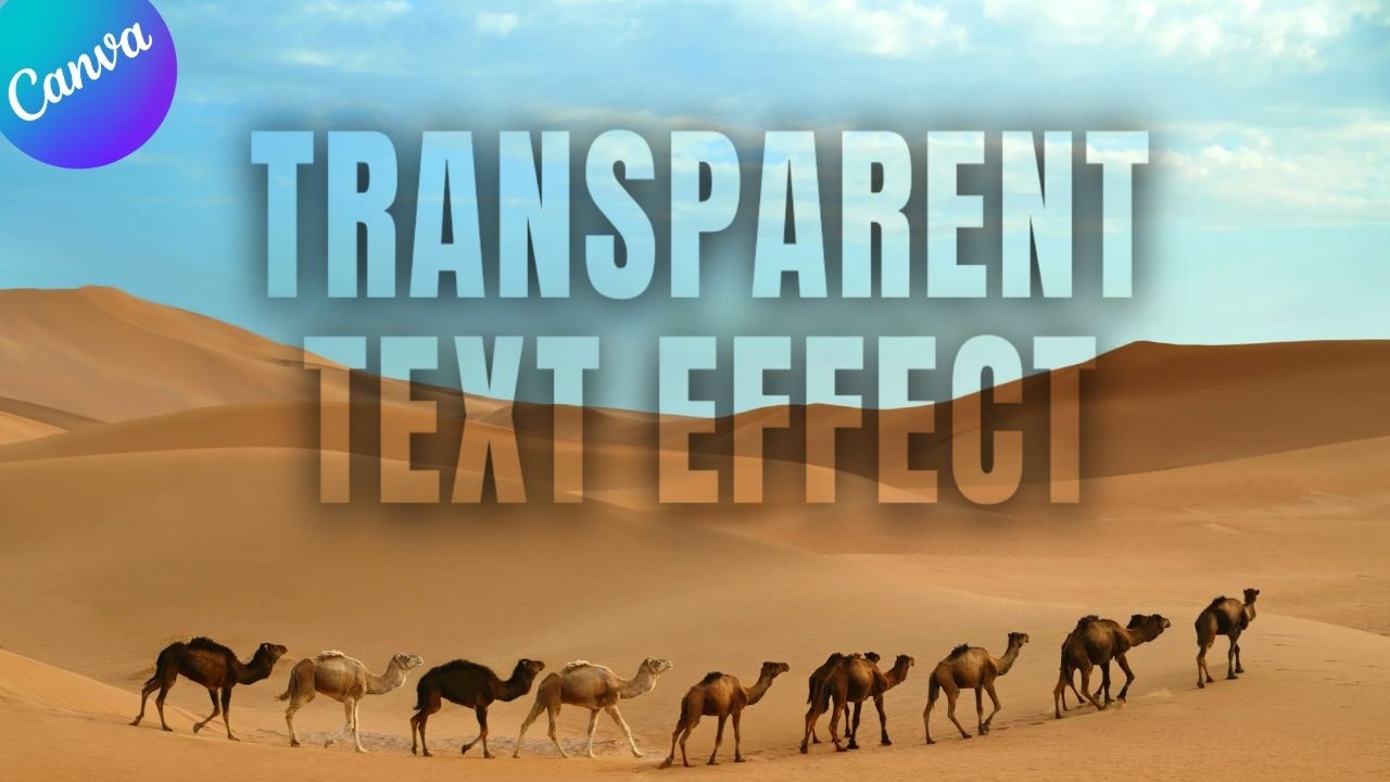 Create Stunning Transparent Text effect in just minutes with this Canva ...