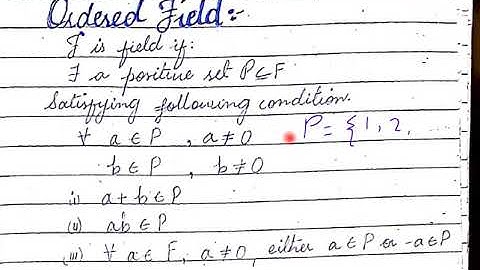 Real numbers 2. Ordered properties.R is complete ordered field.by Hanzala Shahzad