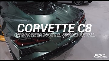 RSC Corvette C8 Carbon Fiber Ducktail Spoiler Installation