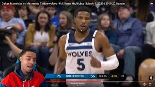 Look At Currys Brother Man Porzingis 38 Pts Flightreacts Mavs Vs Timberwolves Highlights 2020