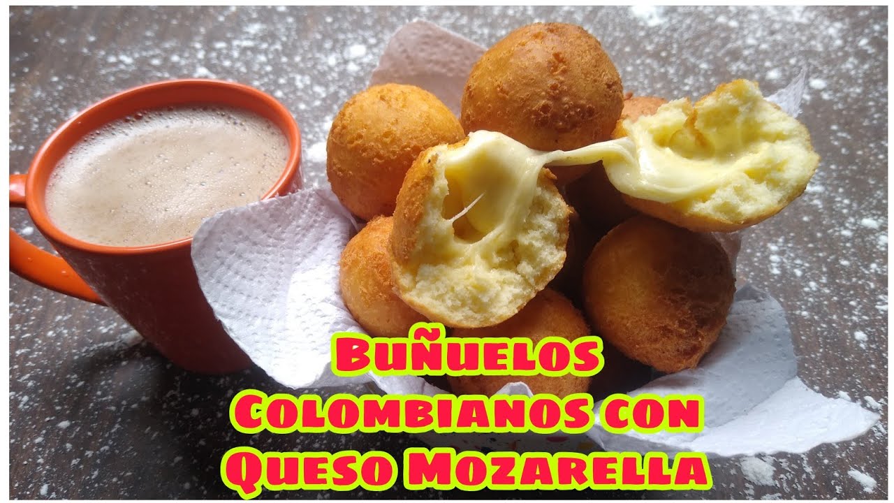 Buñuelos colombianos desde cero con queso mozzarella - Buñuelos Colombianos - Como Preparar Buñuelos
