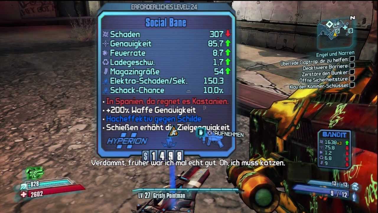 Borderlands 2 4 weapon slot quest
