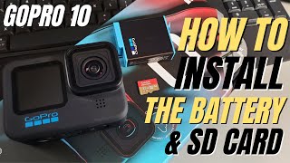 GoPro Hero 9 Black  How to Install the SD Card & Battery 