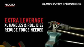 Watch the product video for RIDGID 600 Series Heavy-Duty Benders