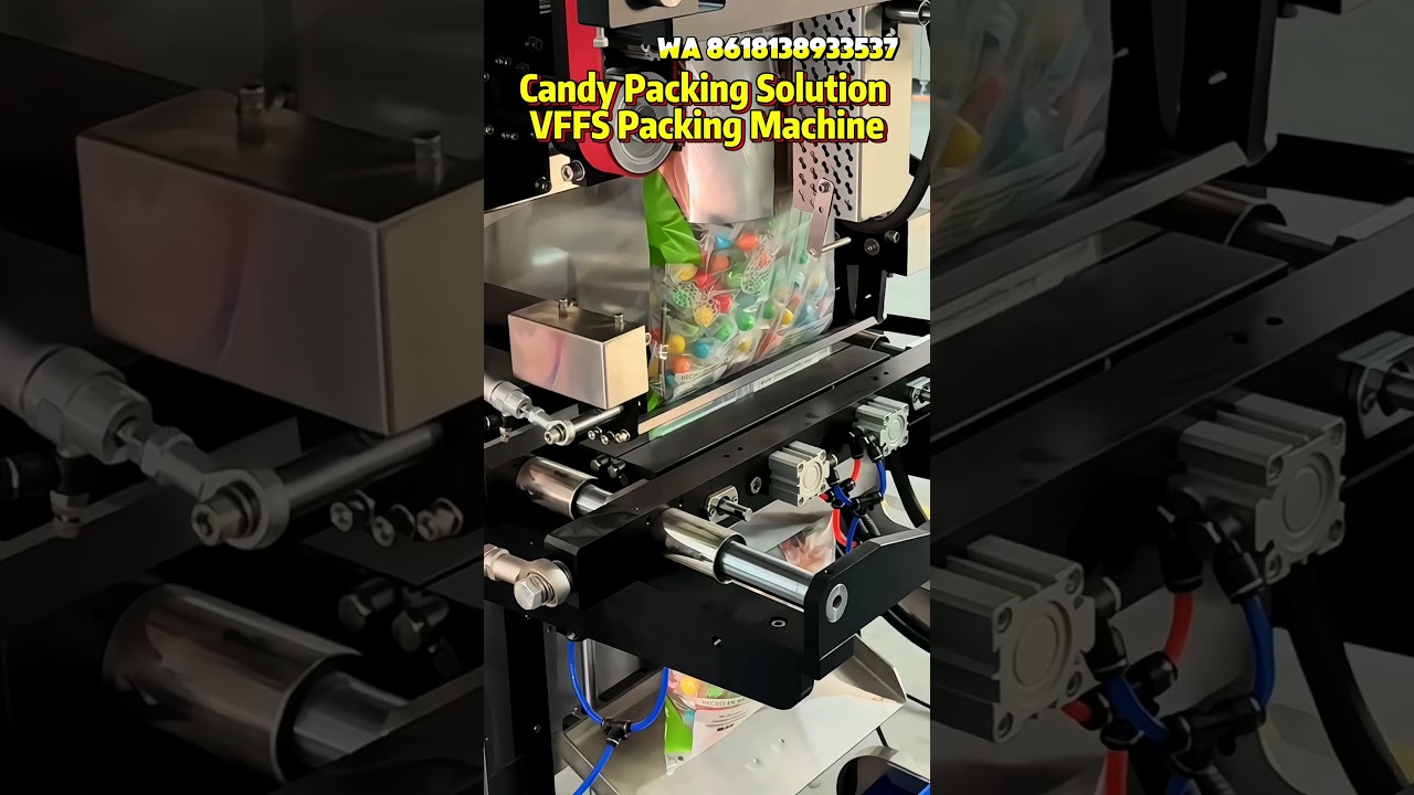 2kg candy big bag, vertical granule packing solution, 14 head multihead weigher packaging. 