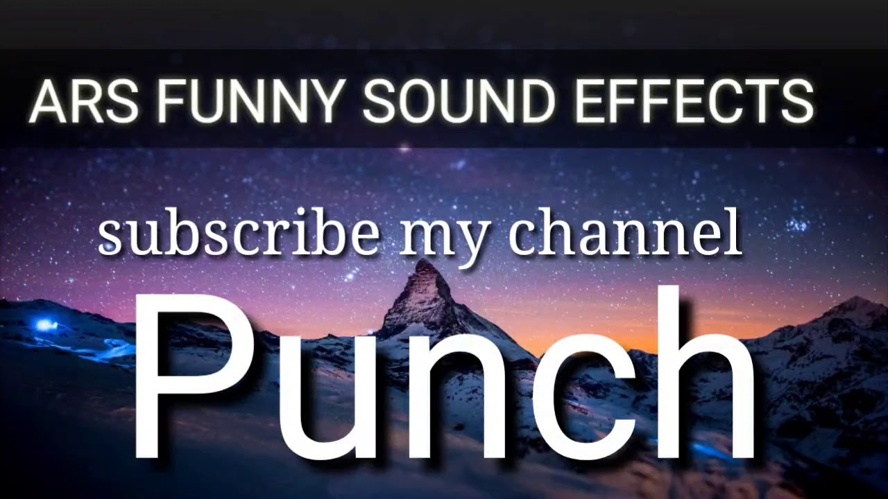 Punch🤬 funny punch sound effects funny sound YouTube