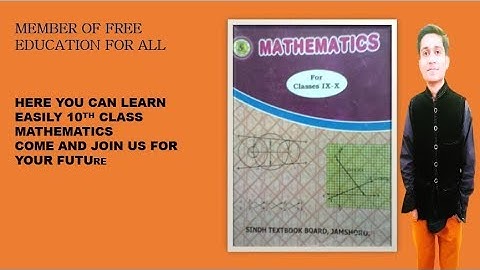 10th Class Mathematics Exercise 4.10 According Sindh Text Book Board.