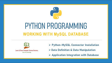 Working with MySQL Database using Python in Tamil | Advanced Python Programming in Tamil