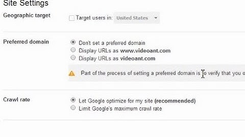 Part of the process of setting a preferred domain is to verify that you own