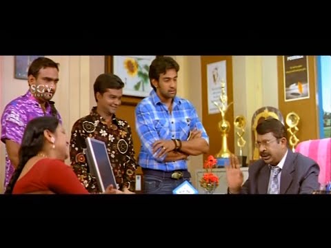 kannada-comedy-scenes-|-chiranjeevi-plan-to-escape-from-principal-complaints-|-kannada-movies