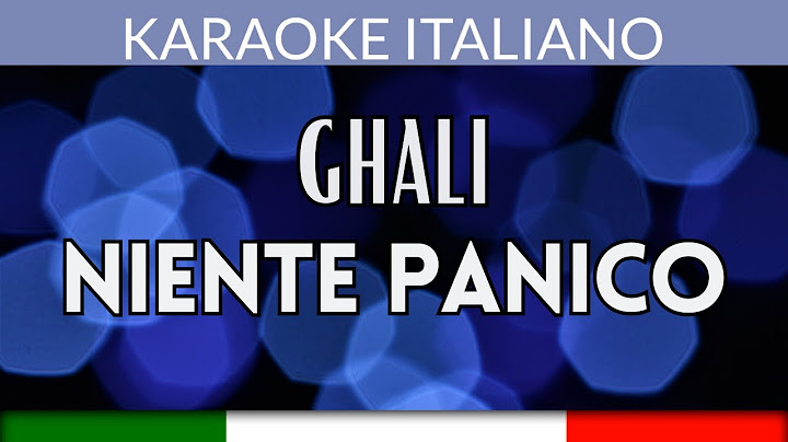 Ghali - Niente Panico - Karaoke Strumentale Italiano 🎤