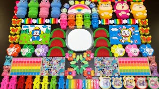 Mixing Slime With Clay Vs Makeup Vs Glitter Mixing Random Things Into Glossy Slime