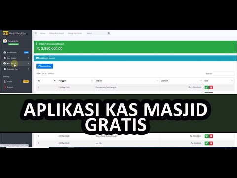 Aplikasi KAS MASJID + Source Code (Lengkap proses installasi mulai dari nol) - Gratis  !!!!