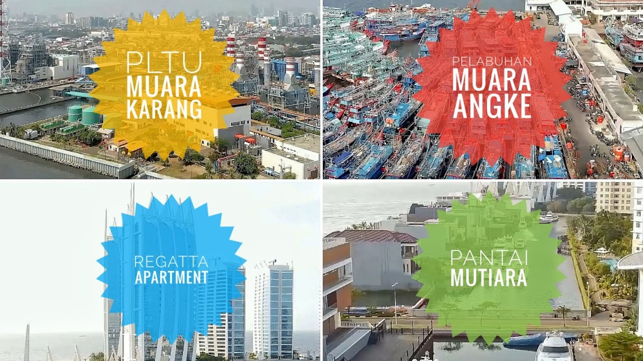 Jalan-jalan di langit Pluit Jakarta Utara / Aerial view / Drone Footage