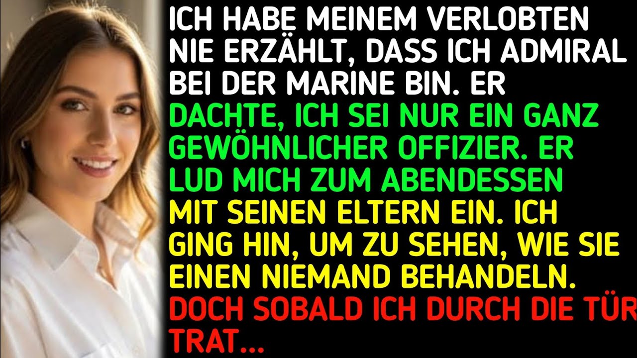Ich dachte, er liebt mich – die Person, nicht den Dienstgrad. Also verschwieg ich, wer ich wirklich bin. Du arbeitest bei der Marine, sagte er, und ich nickte, statt aufzuklären. Bis ich beim...
