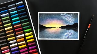 galaxy painting easy step beginners