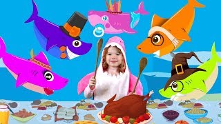 Baby Shark Thanksgiving Song | Thanksgiving Songs for Kids | Kids Songs by Kids Music Land