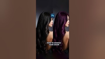 How to Change Hair Color in Adobe Photoshop shorts