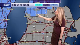 Thursday Late PM Forecast: Chilly overnight, frost north