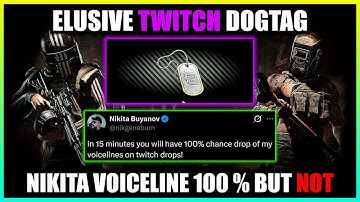 Nikita Voiceline Free Promo Code in Comment / Dogtag Disappearing - Twitch Gift Subs Rewards