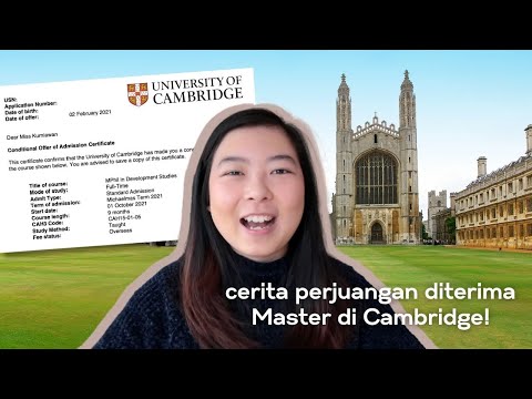 Video: Cara Mendaftar Ke Cambridge