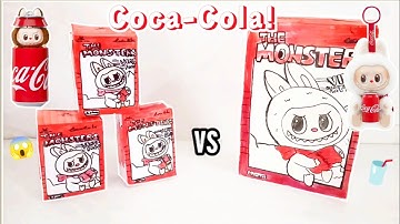 (Paperdiy💖) Mini Labubu vs Big Labubu Blind Box||Labubu COCA-COLA Blind Box Unboxing 
