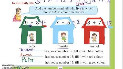 Class 1 PSEB Ganit di Dunia-1 (Maths book)- Play with Numbers Chapter 2 (Part 3)