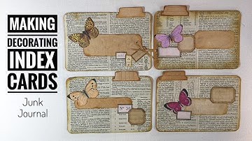 Making - Decorating Index Cards