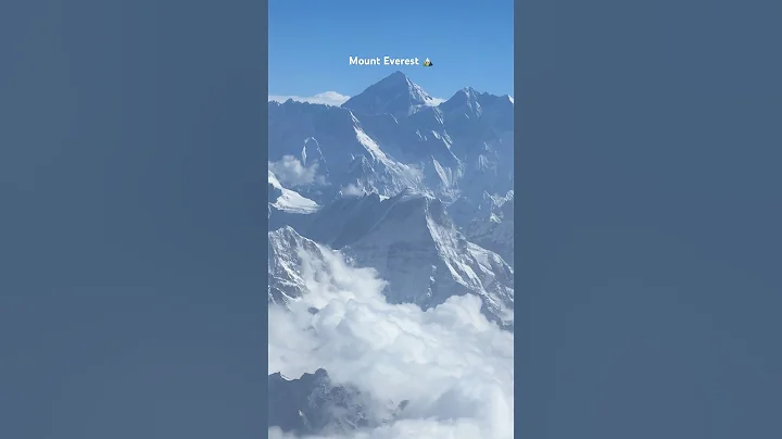 We saw Mount Everest from our flight 🏔️ ✈️ Mountain Flight in Nepal🇳🇵#travel #mountain thumbnail