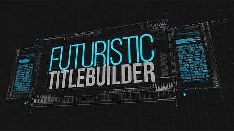 Futuristic Title Builder | After Effects Project - Envato elements