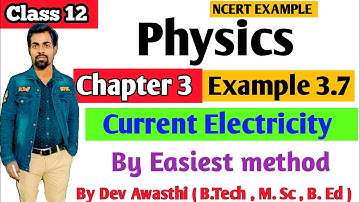 example 3.7 physics class 12 | example 3.7 class 12 physics chapter 3