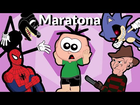 Cebolinha e Cascão - Maratona 2021 com Homem-Aranha e Venom - Desenho Animado