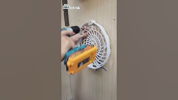 🌻Hướng Dẫn Lắp Đèn Ốp Tích Hợp Quạt Chỉ Trong 5 Phút🌻#quattrandep #homedecor