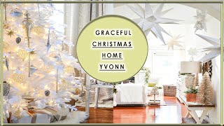 BEAUTIFUL CHRISTMAS HOUSES 🎄 Yvonne&#39;s Graceful CHRISTMAS DECOR 🎆CHRISTMAS DECORATING IDEAS HOME TOUR