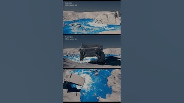 Water Crossing Whitewater SIM Houdini  #redinkumar #4x4offroad #military #houdinifx #sidefx #vfx