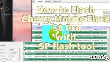 How to Flash Cherry Mobile Flare S8 Pro with SP Flash tool | flashifyit