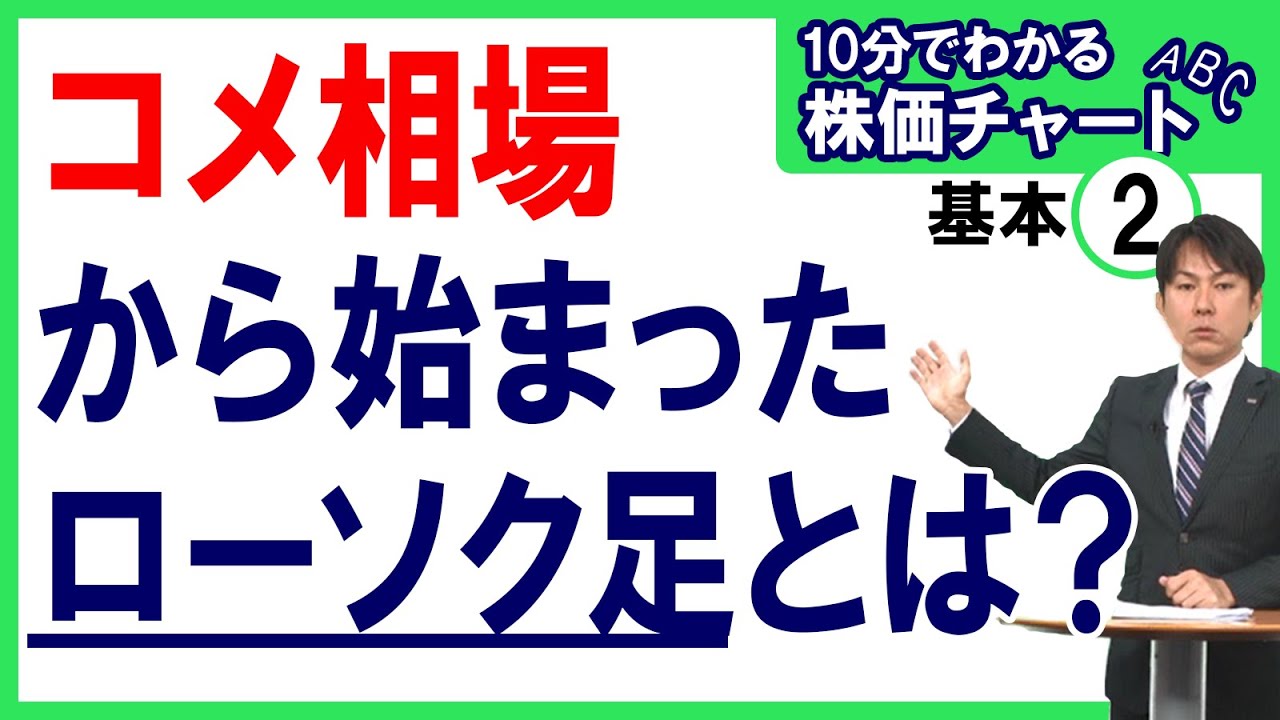 【コメ相場から始まったローソク足とは？】10分でわかる株価チャートABC