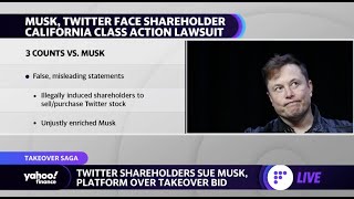 Twitter shareholders sue company, Elon Musk over takeover bid