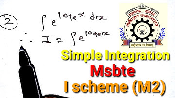Simple integration problems | Applied mathematics | ME | I Scheme | Msbte