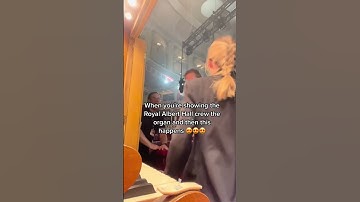 Thumbnail of When you’re showing the Albert Hall crew the organ and this happens…