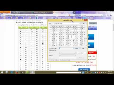 #1 Gõ các ký tự đặc biệt bằng bảng mã Alt và Character Map Mới Nhất