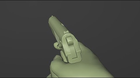 Makarov (PM) First Person Animation Showcase (Blender)