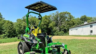 THE BEST SUN SHADE CANOPY FOR ZERO TURN MOWERS & TRACTORS! 🚜💪