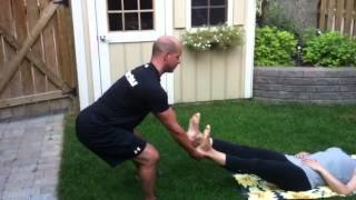 Hip Traction - Partner Assisted