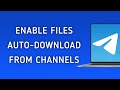 How To Enable Files Auto-Download From Channels On Telegram On PC