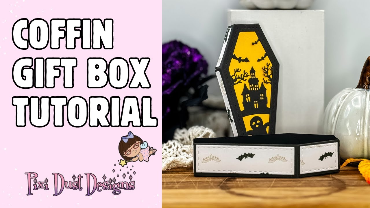 DIY Coffin Treat Box Tutorial for Halloween halloween treat box