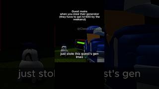Guest mains when you steal their gen in #forsaken#roblox #memes#animation#dieofdeath