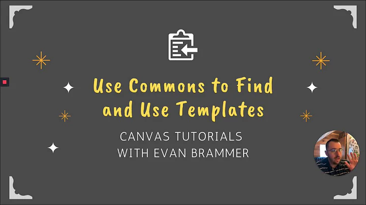 Use Commons to Find and Use Templates - Canvas Tutorials